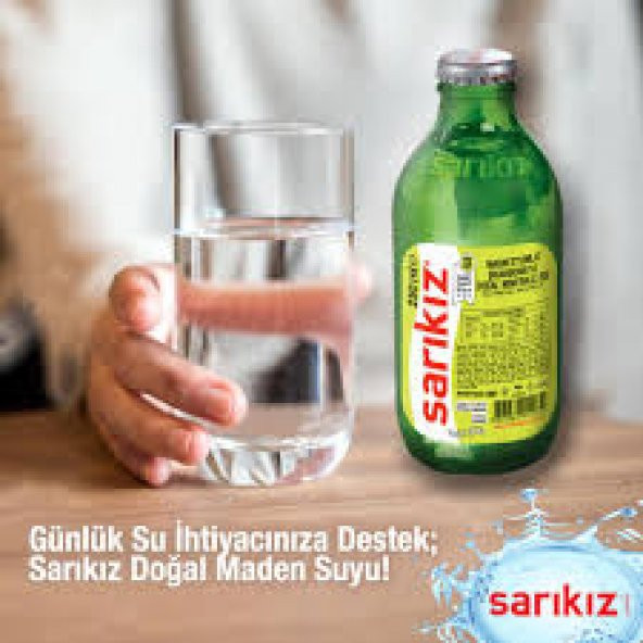 SARIKIZ DOĞAL MADEN SUYU 0.250 ML 12Lİ - Resim 4