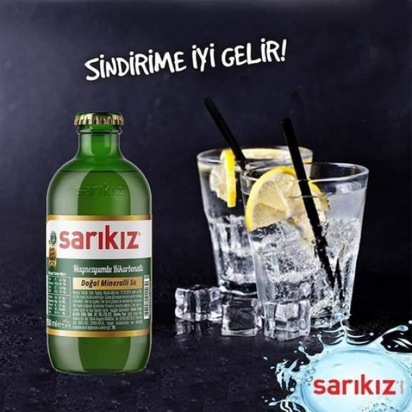 SARIKIZ DOĞAL MADEN SUYU 0.250 ML 12Lİ - Resim 5