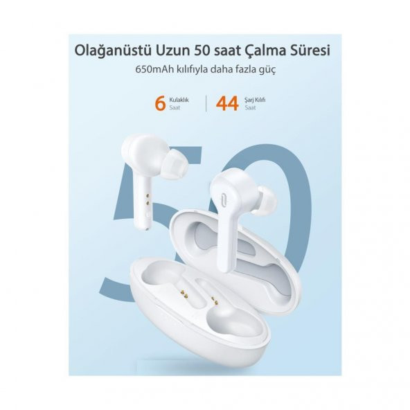 Taotronics True TT-BH053 Wireless Kablosuz Kulaklık Beyaz - 4
