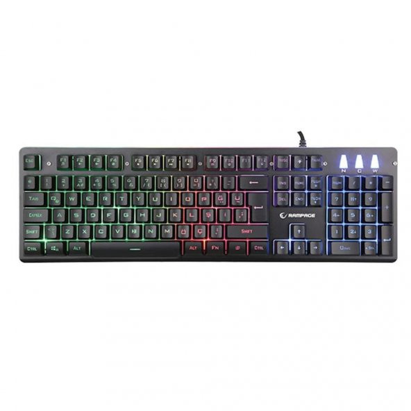 Rampage KB-R99 X-CORAL Rainbow Aydınlatmalı Gaming Oyuncu Klavyesi - 1