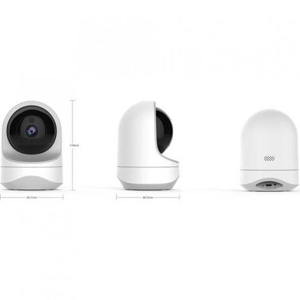 Case 4U Akıllı Güvenlik Kamerası 360 Derece Kızılötesi Gece Görüşlü Ip Kamera Hd 1080p - 637jbu - 10