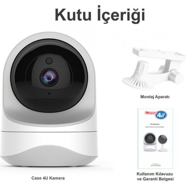 Case 4U Akıllı Güvenlik Kamerası 360 Derece Kızılötesi Gece Görüşlü Ip Kamera Hd 1080p - 637jbu - 11