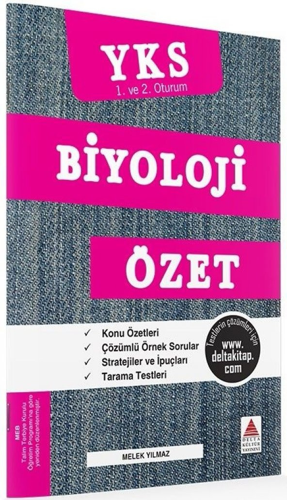 TYT AYT Biyoloji Özet Delta Kültür Yayınları