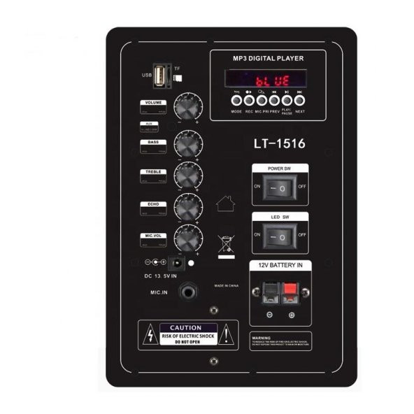 Azr LT-1516BT Siyah Usb+FM Destekli Bluetooth Kablosuz Mikrofonlu Toplantı Anfisi - 5