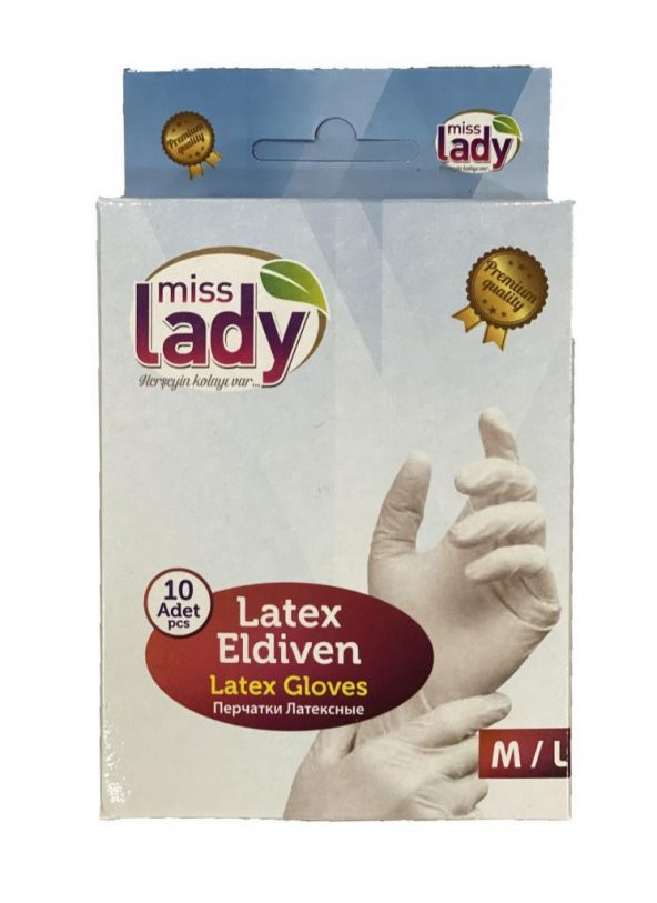 Misslady Latex Eldiven 10Lu