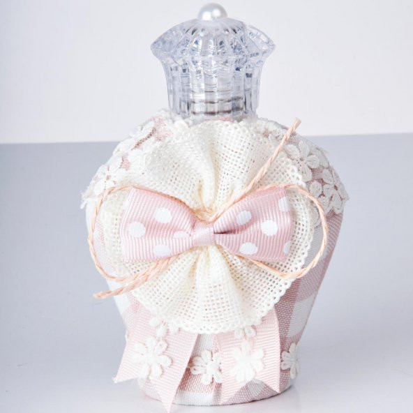 Lucca Pamuk Havlu + Süslü Sabun + Süslü Kolonya Şişesi Kutulu Set - Resim 9