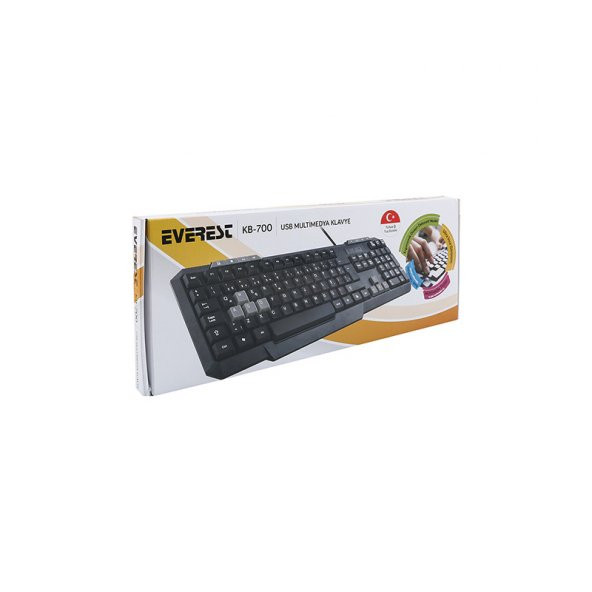 Everest KB-700 Siyah USB Q Multimedia Klavye - 2