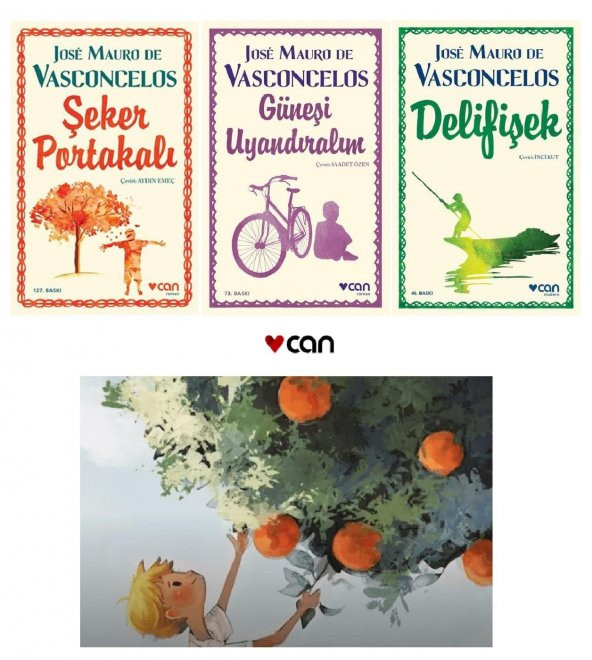 Şeker Portakalı Zeze Seti - 3 Kitap - Kalın Kapak Ciltli - Jose Mauro De Vasconcelos
