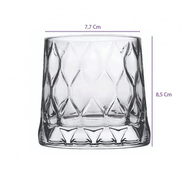 Paşabahçe Leafy Viski Bardağı 6lı 300 cc 420194 - 3