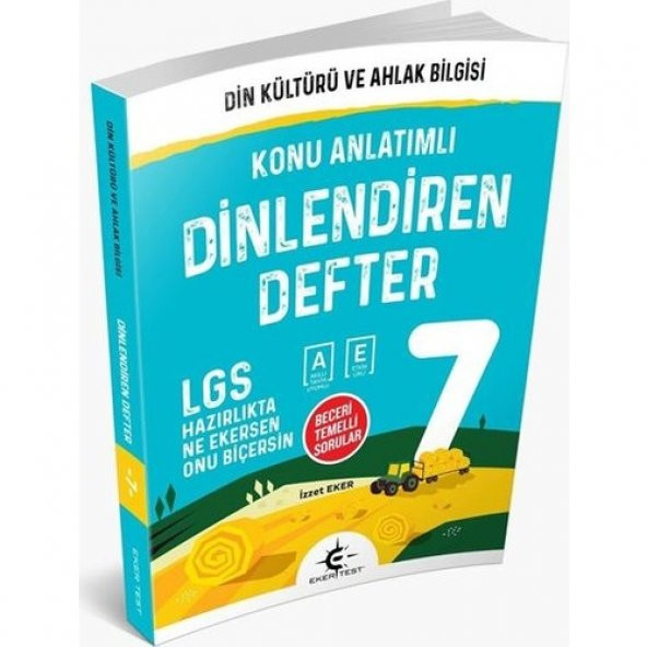 Eker Test Yayınları 7. Sınıf Din Kültürü Ve Ahlak Bilgisi Konu Anlatımlı Dinlendiren Defter