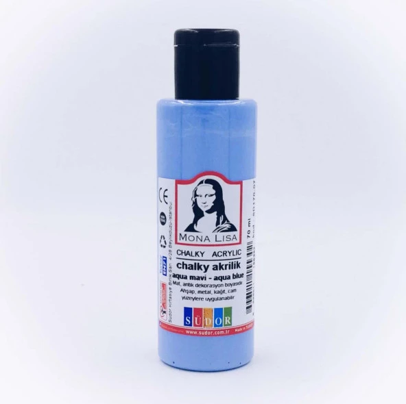 Südor Chalky Aqua Mavi Akrilik Boya 70Ml (1 Adet) Sd170-07
