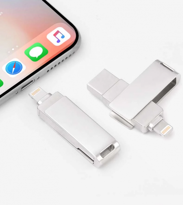 Mars 128 GB iPhone Lightning Cihazlar için USB Bellek - Resim 2