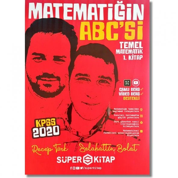 Süper Kitap Yayınları 2020 KPSS Matematiğin Abc’Si Temel Matematik 1.Kitap