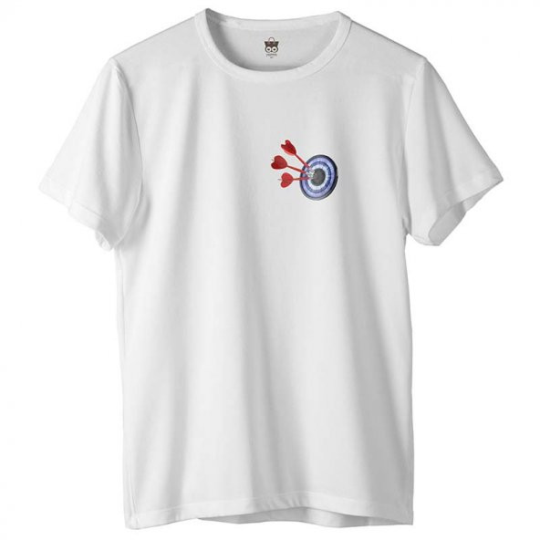 Zhoppers Dart Beyaz Tasarım T-Shirt