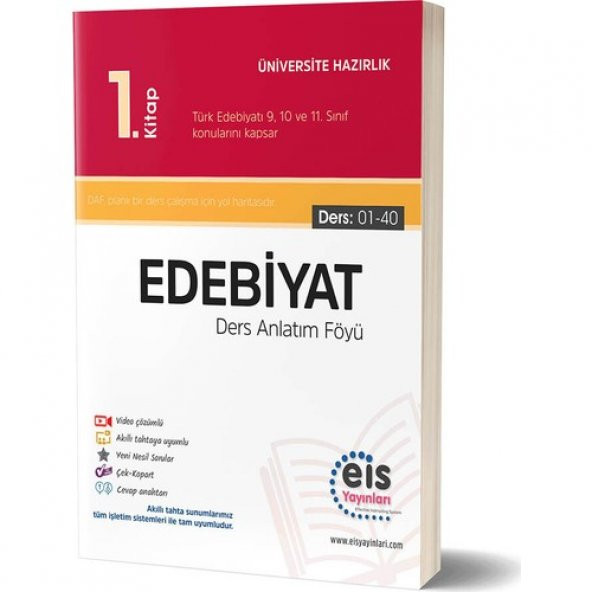 EİS Yayınları TYT-AYT Edebiyat Ders Anlatım Föyü (01-40) 1. Kitap