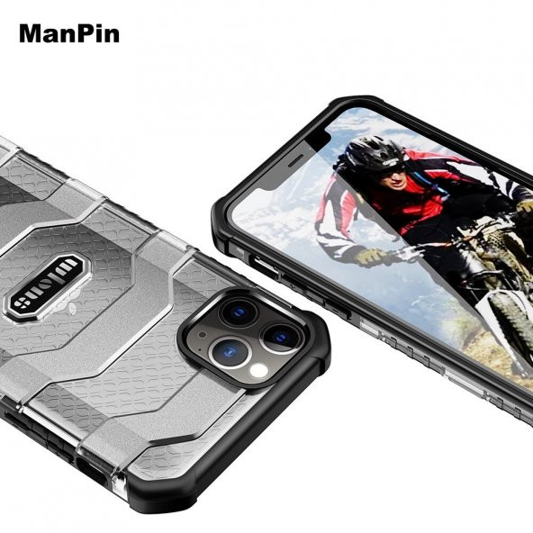 Teleplus iPhone 12 Mini Kılıf Wlons Mit Shockproof Tank Kapak - 11