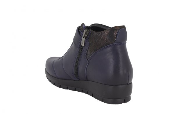 İloz Lacivert Deri Günlük Kadın Bot 106643 - 5