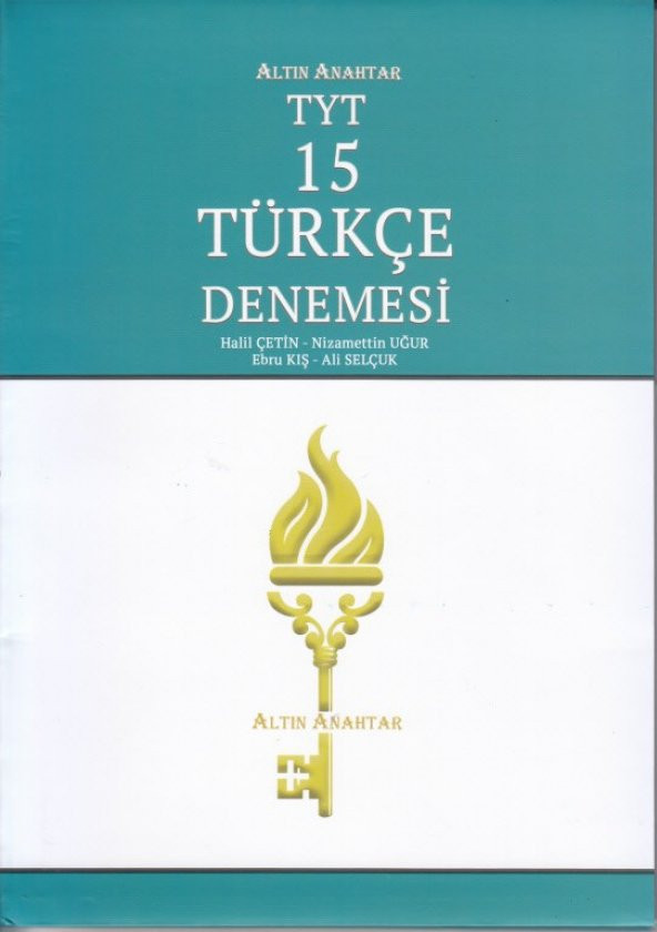 Altın Anahtar YKS 1.Oturum TYT Türkçe 15 Deneme