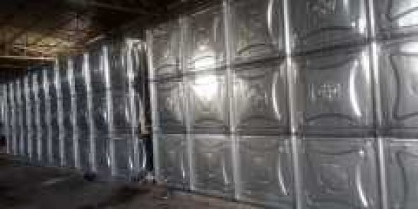 1.26 M³ Galvaniz Prizmatik Paket Su Deposu - 5