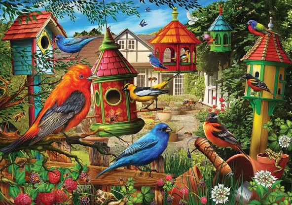 KS GAMES PUZZLE 3000 BIRD HOUSE GARDENS - 2