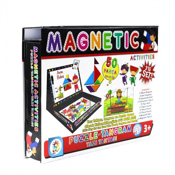 Manyetik Aktiviteler Tangram Puzzle Yazı Tahtası - 2