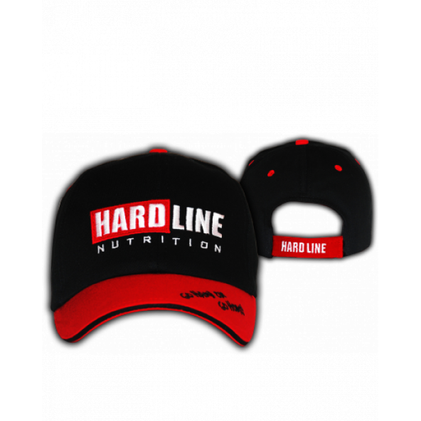 Hardline Amerikan Beyzbol Şapka Siyah-Kırmızı