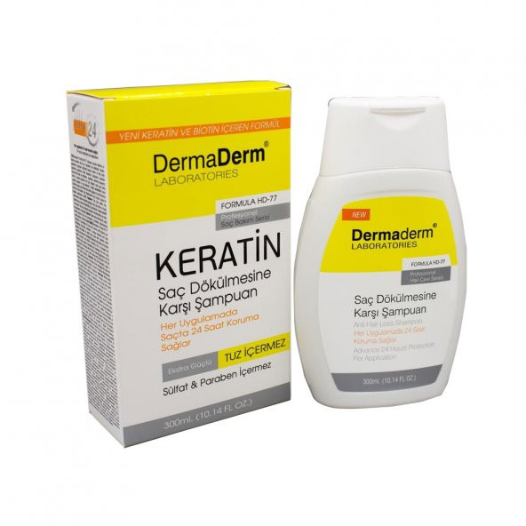 Dermaderm Keratin Saç Dökülmesine Karşı Şampuan 300 ml