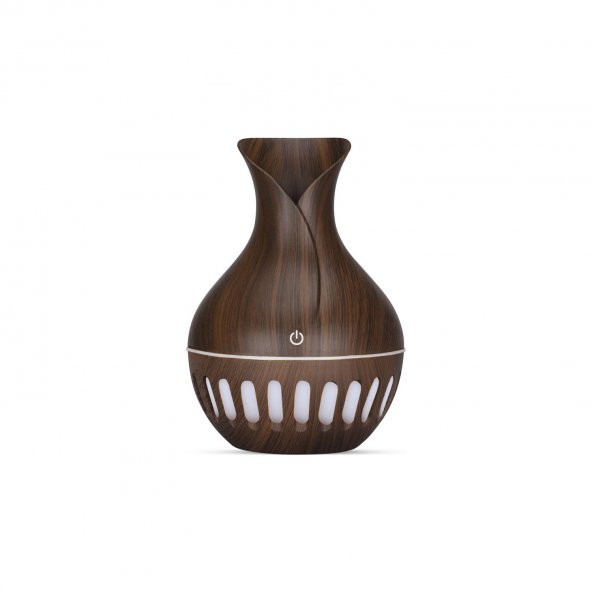 Yukka 130 ml Ultrasonik Hava Nemlendirici USB Vazo Aromatik Soğuk Sis 7 Renkli LED Gece Lambası Home Ofis İçin