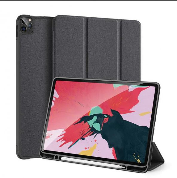 Yukka iPad Pro 11 2020 Siyah Akıllı Kapak Kılıf