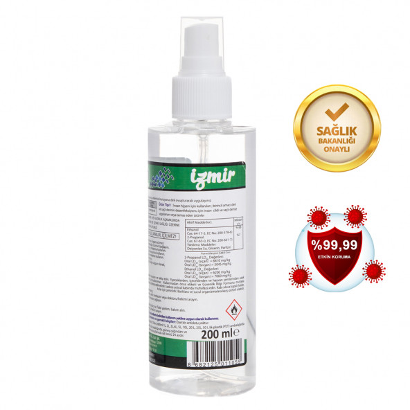 Dezentech Alkol Bazlı El Temizleme Sıvısı(Dezenfektan) Sprey 4 Adet 200 ML - 3