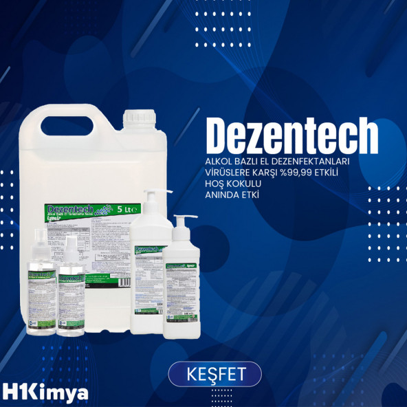 Dezentech Alkol Bazlı El Temizleme Sıvısı(Dezenfektan) 2x5LT Sağlık Bakanlığı Onaylı. - 5