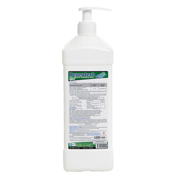 Dezentech Alkol Bazlı El Temizleme Sıvısı(Dezenfektan) 1LT+Ebruli Limon Kolonyası 1LT+HEDİYE 1 KUTU Medikal Maske - 3