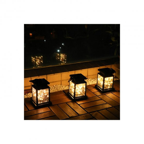 Yukka Güneş Enerjisi Lamba Kare Bahçe Balkon 2li (Yurt Dışından) - 4