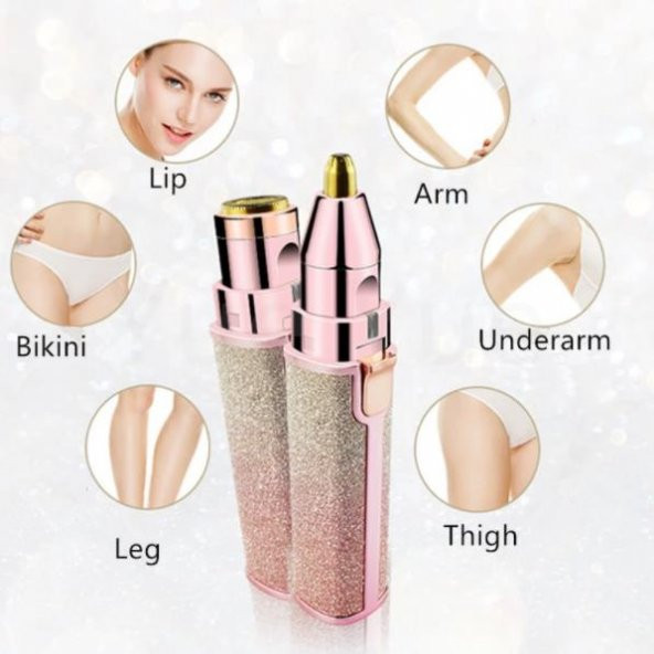 Yukka 2 IN 1 Kadın Vücut Yüz Tıraş Makinesi - 3