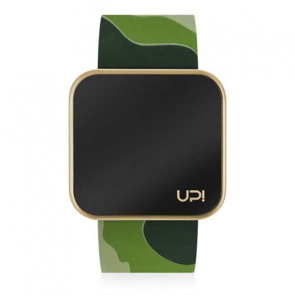 UPWATCH Touch Matte Gold&Green Camouflage Unisex Kol Saati