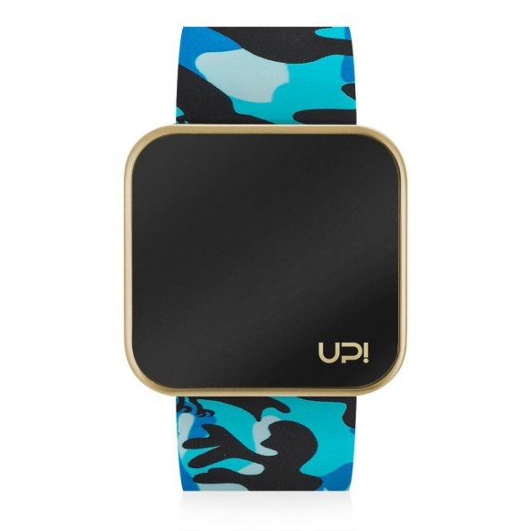 UPWATCH Touch Matte Gold&Blue Camouflage Unisex Kol Saati - 1