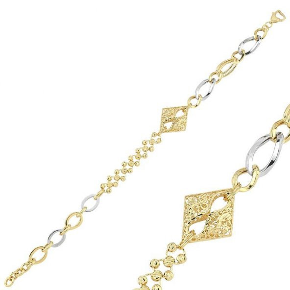 Pirnus Diamond - Altın Bileklik - 14 Ayar Gramı 5,51