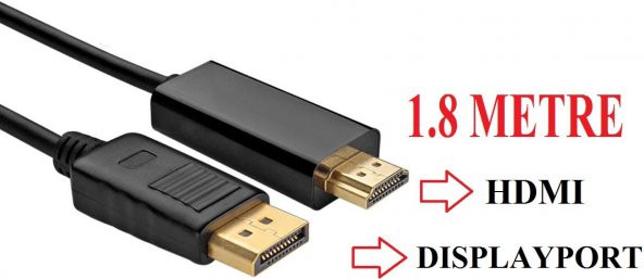 DISPLAY PORT TO HDMI KABLO 1.8MT GAB-DPHD01