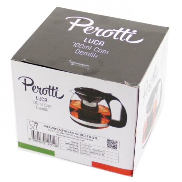 Perotti Luca Cam Demlik 700ml - 2