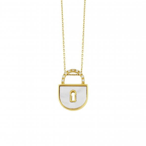 Altın Kilit Kolye 2,89 Gram