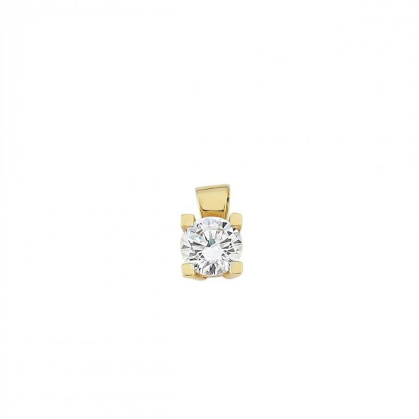 Pirnus Diamond - Altın Kolye Ucu - 14 Ayar Gramı 1,54