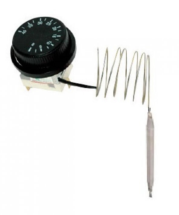 Spiralli Termostat 0 ile 90 C arası çift kontaklı 100 cm - 2