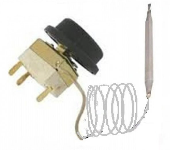 Spiralli Termostat 0 ile 90 C arası çift kontaklı 100 cm - 3