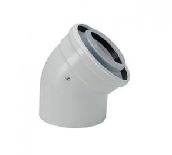 Yoğuşmalı Kombi Baca Dirseği 45 Derece