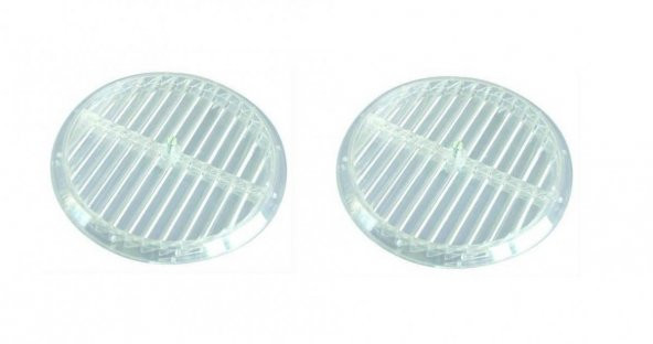 Doğalgaz Havalandırma Cam Menfezi Şeffaf Çap 18 Cm - 3