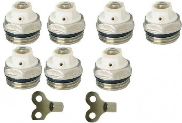 Panel Radyatör ve havlupan Hava Alma Purjör 7 ad+2 anahtar