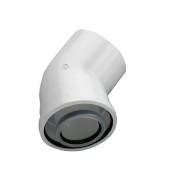 Yoğuşmalı Kombi Baca Dirseği 45 Derece - 2