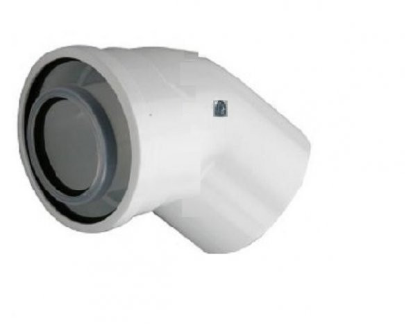 Yoğuşmalı Kombi Baca Dirseği 45 Derece - 3