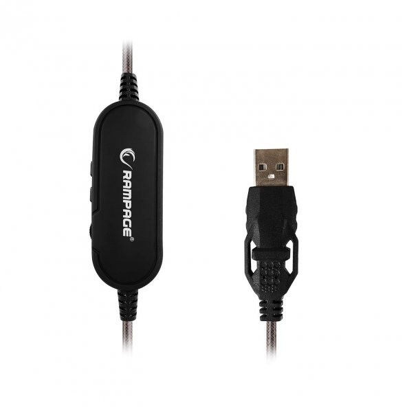Rampage BYGAME-X1 Siyah USB 7.1 Surround RGB Ledli Gaming Mikrofonlu Oyuncu Kulaklığı - 5