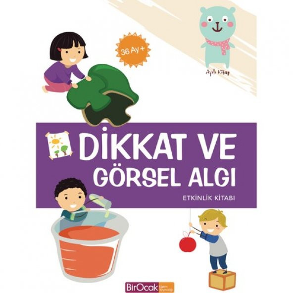 Dikkat Ve Görsel Algı Etkinlik Kitabı (36 Ay) - Elif Alkan - Bir Ocak Yayınları